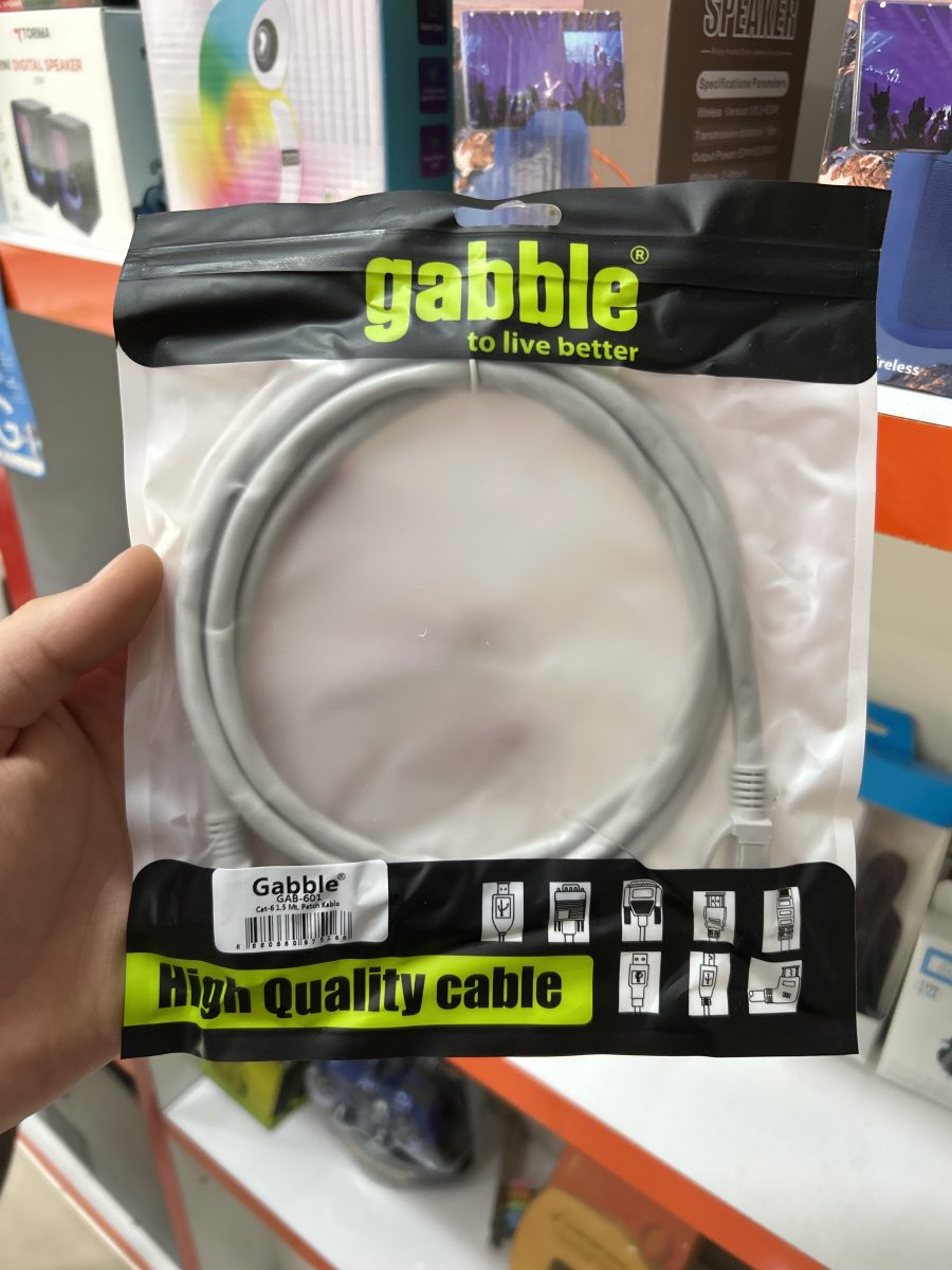 Cat6 İnternet Kablosu 1.5 Metre
