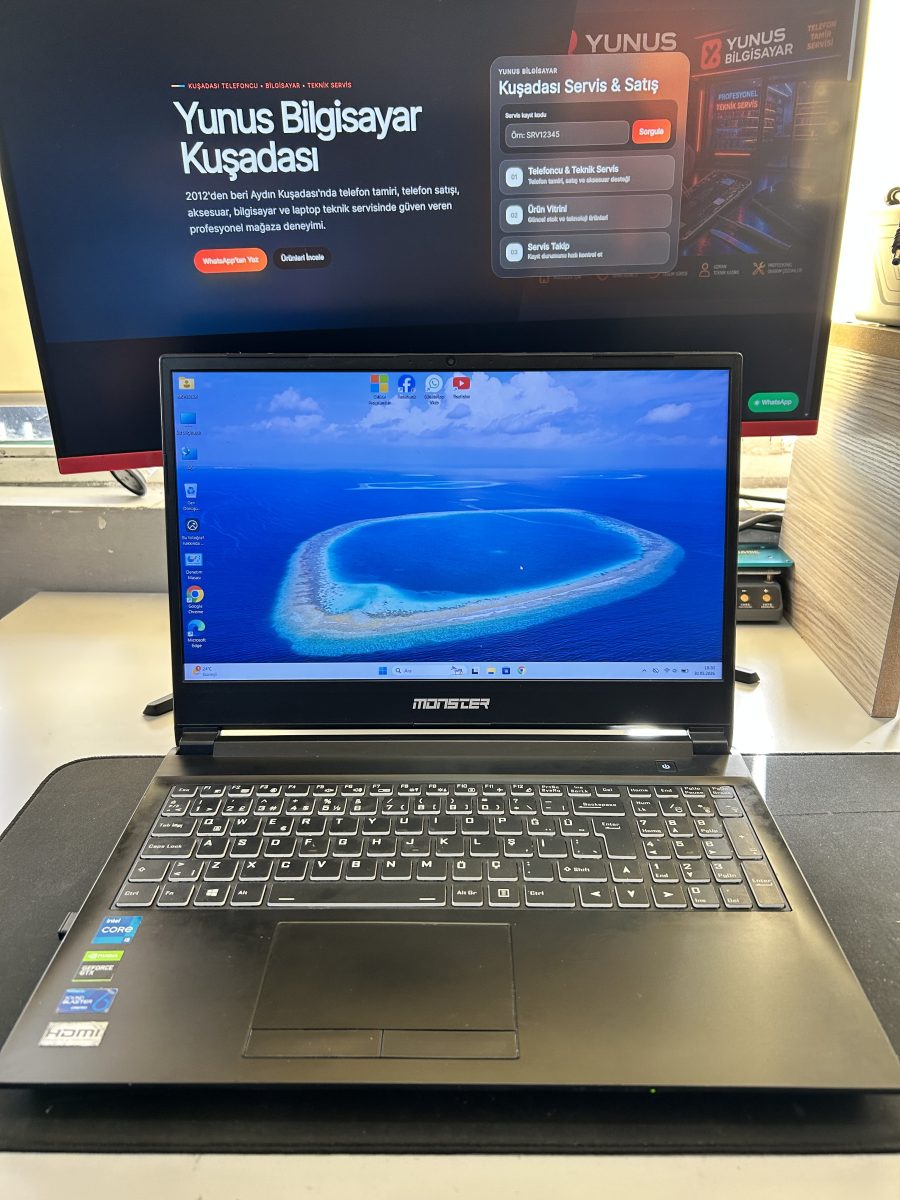 Temiz Oyuncu Laptopu Monster